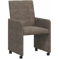 vidaXL Matstolar med hjul med hjul 2 pcs Mörkgrå 57 x 66 x 94 cm