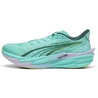 Puma Deviate NITRO 4 HYROX Trainers Green Yellow AW26, Size 45 - EUR