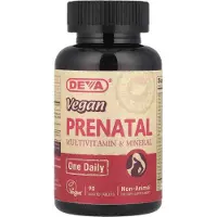 Deva , Vegan Prenatal Multivitamin & Mineral, En Daglig, 90 Belagda Tabletter