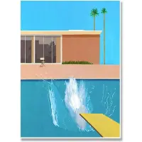 Fairy Art Gallery Vintage David Hockney Canvasmålning Nordisk utställning Posters och tryck Väggbilder för vardagsrum Väggdekoration Cuadros 60x90cm No Frame