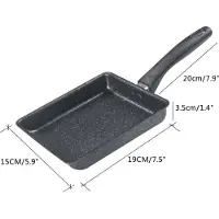 KAISAI Tamagoyaki Panna Japansk Omelettpanna Äggpanna Stekpanna Ingen Olja Non-stick Yuzishao Rektangulär Omelettpanna A1