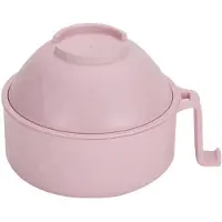 Cosy Homes 6 st Mikrovågsugn Ramen Kokare Ramen Skål Set Snabbnudelskål Bambufiberskål Dränerad Soppa L(for 6.5-9kg)
