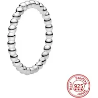 ANENJERY Bijouterie Autentisk 100% S925 Sterling Silver Krona Hjärta Blomma Vinge Klar Zirkon Glittrande CZ Pantaro Ringar För Kvinnor Smycken Årsdag 7
