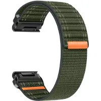 MY-CASE Sportarmband QuickFit 26mm 22mm Nylon för Garmin Fenix 8 E 7 7X 6 6X Pro Tactix 8/Epix Pro Gen 2 47mm 51mm/Enduro 3 2 Klockarmband QuickFit 26mm armégrön färg