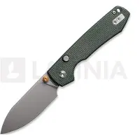 Vosteed Raccoon 2.0 Top Liner Lock - S/W Drop - Micarta fällkniv, grön