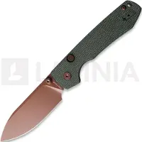 Vosteed Raccoon 2.0 Top Liner Lock - Copper Dune Drop - Micarta fällkniv, grön