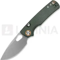 Vosteed Porcupine - Stonewash - Micarta fällkniv, grön