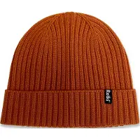 Retki 100% Merino rib one size mössa, orange