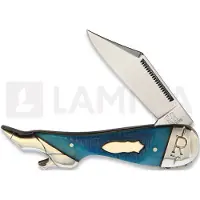 Rough Ryder Black &amp; Blue Lady Leg RR2122 pocket knife