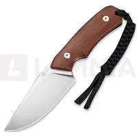 CIVIVI Gander C24058B-3, Satin Finished 14C28N, Guibourtia Wood fixed knife, Matt Gentry design