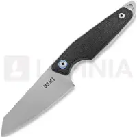 MKM Knives MKM Makro 2 Sheepfoot, Stonewashed, Black G10 fixed knife, Jesper Voxnaes design
