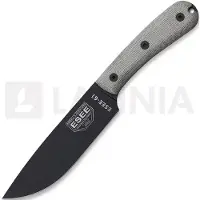 ESEE Model 6HM bushcraft knife Modified Handle, leather sheath