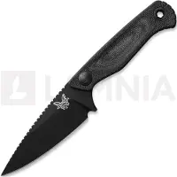 Benchmade Dacian Magnacut Black Cerakote kniv, black canvas micarta, molded sheath