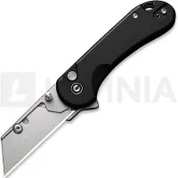 CIVIVI Elementum Utility C23039B-1 Black Aluminum, Stonewashed Blade Holder, Plain 6Cr Blade utility pocket knife