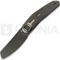 Reate VK-CLU fällkniv, Black DLC Titanium, Frosted Satin Black DLC