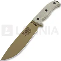 ESEE Model 6, dark earth, black plastic sheath