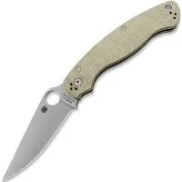 Spyderco Military 2 Cru-Wear fällkniv, Brown Canvas Micarta