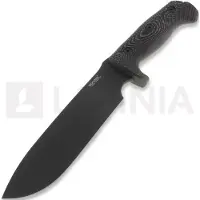 Lionsteel M7 Black Micarta överlevnadskniv, black blade