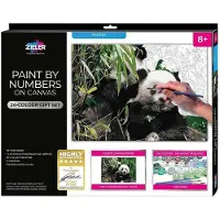 Zieler Paint By Numbers Panda Målningskit