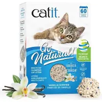 Catit Kattsand Go Natural Pea Husk 6,4 kg (starkt klumpande) vanilj med deodorant, med ärtskal
