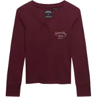 Superdry Athletic Button Down T-shirt Med Lång ärm