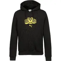 Puma Dortmund Luvtröja FtblCulture - Svart/Gul, storlek X-Large
