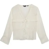 Superdry Lace Tie Front Långärmad Topp
