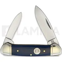 Rough Ryder Blue Smooth Bone Canoe fällkniv