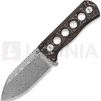 QSP Knife Canary Copper Foil Carbon Fiber halskniv