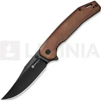 SENCUT Vornix S25038-3 Black 9Cr18MoV, Guibourtia, pocket knife