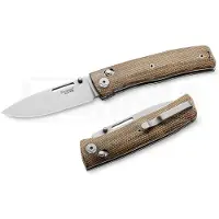 Lionsteel NiNi - Full Scale - Natural Canvas Micarta fällkniv