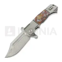 Andre de Villiers Badlands 2 Damascus fällkniv, Raffir