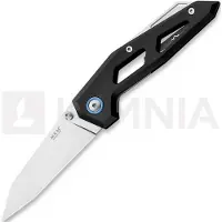 MKM Knives Edge Liner fällkniv, Black anodized aluminum