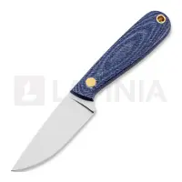 Brisa Necker 70 halskniv, Flat, blue jeans micarta, kydex