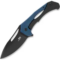 SOG Bulwark Framelock Blue Micarta