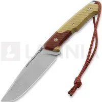 MK Knives & Tools Nomad "FuturePunk" kniv, Coyote/Ruby Red G-10, Blasted