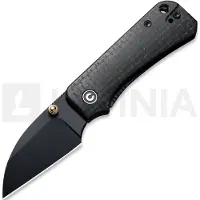 CIVIVI Baby Banter Wharncliffe C19068SC-1, Nitro-V, Black Burlap Micarta, pocket knife, Ben Petersen design