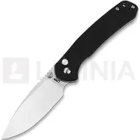 CJRB Pyrite Button Lock Black G10 Stonewashed Blade fällkniv