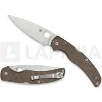 Spyderco Native Chief Brown Canvas Micarta CPM CRU-WEAR fällkniv