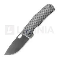 Kunwu Knives Tao III - Satin - Titanium fällkniv, Diamond Texture