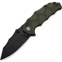 CIVIVI Natterjack C24028-1 Blackwashed 14C28N, Green G10, pocket knife