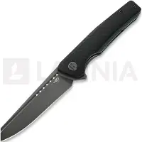Bestech Slyther, Black/Green G-10, Grey Titanized