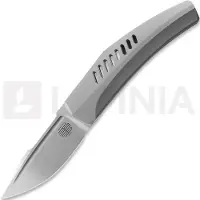 Reate Small Krypton fällkniv, Bead Blast Titanium, Hand Rubbed