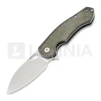 GiantMouse ACE Biblio Ti fällkniv, Green Micarta Lamnia Exclusive