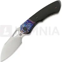 Olamic cutlery WhipperSnapper BL fällkniv, Entropic Titanium & Black Micarta
