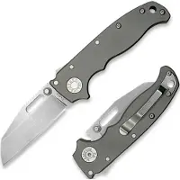 Demko Knives AD 20.5 Smooth Titanium 20CV fällkniv, Shark Foot