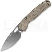 Vosteed Psyop 332 - Stonewash - Micarta fällkniv, grön