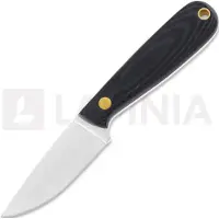 Brisa Necker 70 Full Flat halskniv, black micarta