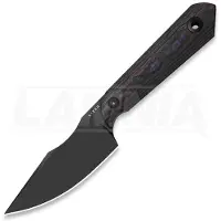 Kizer Cutlery Mini Harpoon S45VN kniv, Fat Carbon, Black DLC