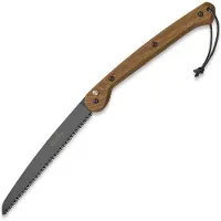 Woxna Hälsing 250 mm + Alfta Leather sheath såg, svart